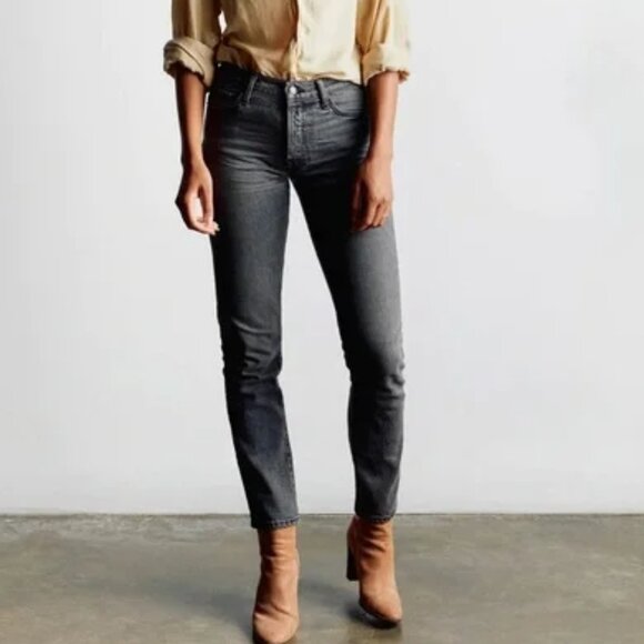 Imogene + Willie James Jeans Size 26 Button Fly Cropped Stretch Denim - Picture 1 of 15